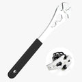Professional Bike Pedal Wrench, Cr-V Steel + Ni-Cr Plating Super Hard Bicycle Pedal Removal Tool, 13in/33cm Extra Long Handle Bicycle Pedal Wrench with Rubber Grip for Road Mountain Bikes