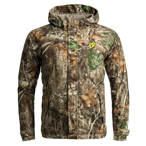 Men's Waterproof Breathable Camo Rain Jacket - Lightweight & Windproof