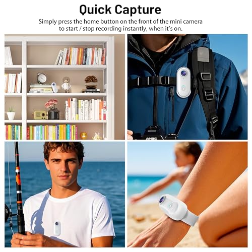 Intepoll 4K Mini WiFi Action Camera with 128GB SD Card Waterproof Helmet Mount