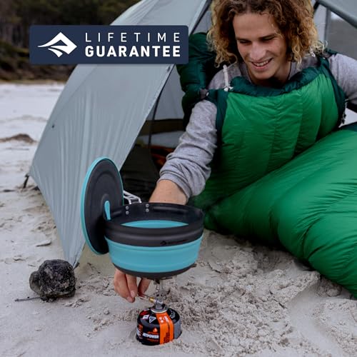 Ultralight Collapsible Camping Pot 2.2L - Foldable Silicone & Aluminum Cookware