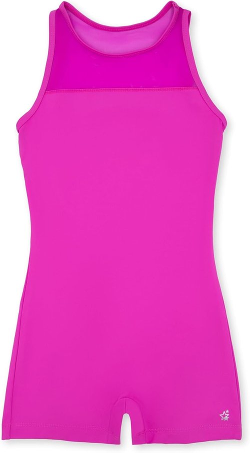 Capezio Rainbow Star Biketard for Girls - Colorful Dancewear in Vibrant Rainbow Design