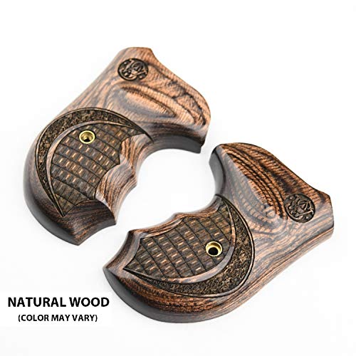 Walnut Croc Style Gun Grips for Smith & Wesson J Frame Revolvers - Altamont USA