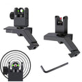 PRISM PIONT Front and Rear Flip-up Rapid Folding 45-Degree Tilt Iron Optical Fiber Sight Scope