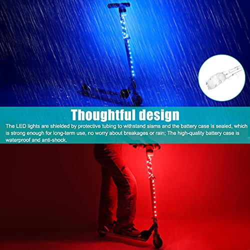 LED Scooter Stem Lights 16 Color Remote Control Night Visibility