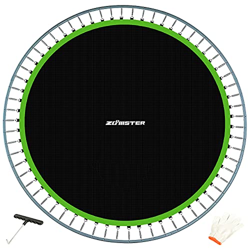 14FT Round Trampoline Replacement Jumping Mat with V-Hooks & Heavy Stitching