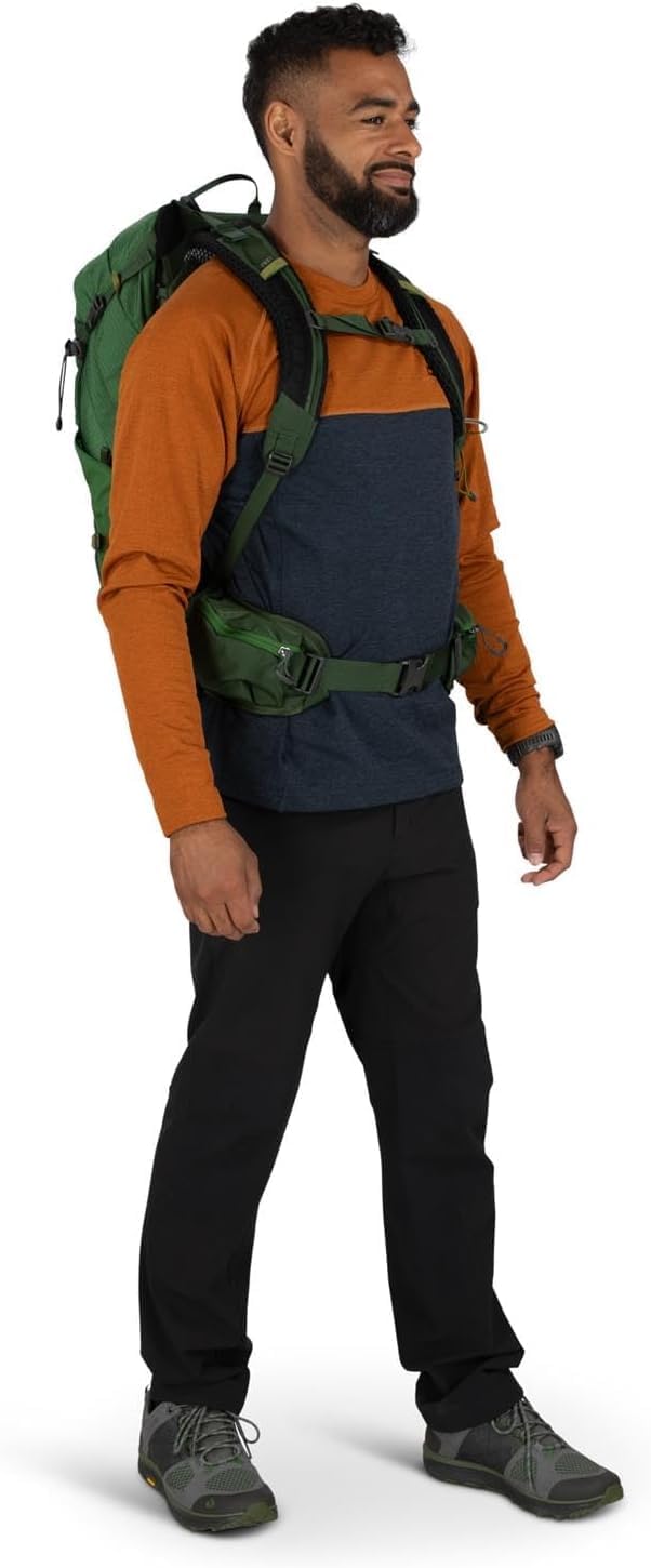 Osprey Stratos 24L Men's Hiking Backpack - Lightweight & Durable in Cetacean Blue