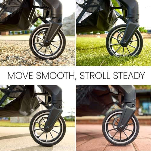 Britax Juniper Compact Stroller Raven Black - Lightweight & Portable Baby Pushchair