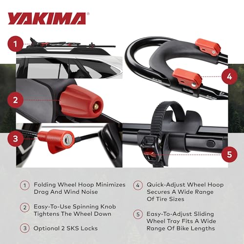Yakima FrontLoader Rooftop Bike Rack Mount for Cars & SUVs