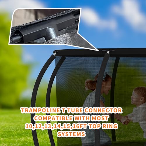 Plastic Trampoline T Connectors 8-Pack for Top Ring System