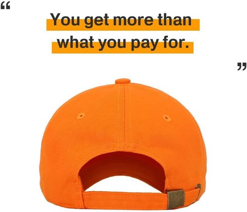 KBETHOS Classic Unisex Cotton Baseball Cap - Adjustable Low Crown Dad Hat in Plain Design