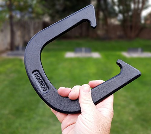 Gordon Professional Pitching Horseshoes - NHPA Sanctioned - Black, Medium Weight - Regulation Size - One Pair