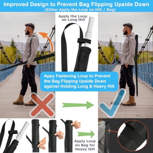 Lightsaber Carrying Bag with Adjustable Shoulder Strap - For Standard Lightsaber