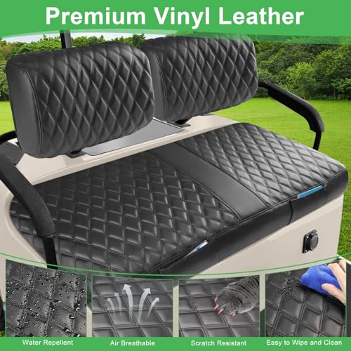 Golf Cart Seat Cover for Yamaha G2-G22 EZGO Marathon & Adventurer One - Front, Variation of THIS listing