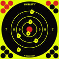 8x8 Inch Self-Adhesive Splatter Shooting Targets - Bright Fluorescent Yellow, Pack of 25