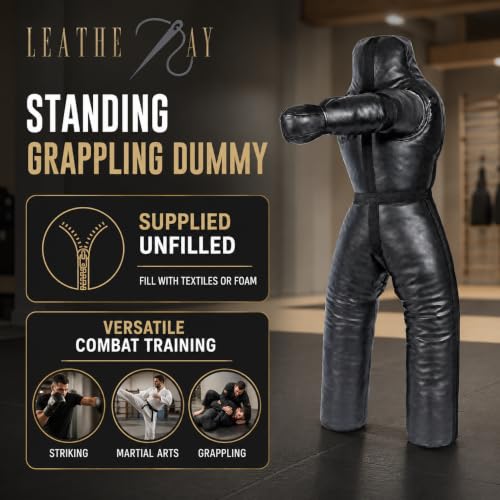 Synthetic Leather Jiu Jitsu Dummy 70 Inch Standing Grappling Dummy for Martial Arts Training