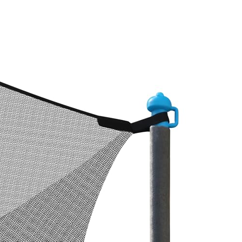 14FT Trampoline Enclosure Net with Pole Cap for 6 Straight Poles - Breathable Weather-Resistant Replacement