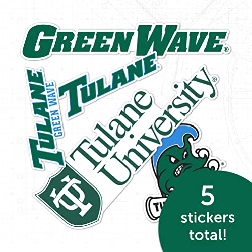 Tulane University Green Wave Sticker Decal - Official College Fan Gear