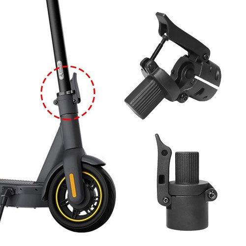 Felixstroy Scooter Folding Pole Base, Folding Hook Folder Compatible for Ninebot Max G30p G30LP Electric Scooter, Hinge Bolt Repair Shaft Locking Screw Replacement Novel-Folding Parts