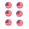 Partykindom 6Pcs American Flag Tennis Racket Dampeners Shock Absorbers Vibration Dampeners for Tennis Racquet Accessories