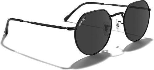 MERRY'S Polarized Round Polygon Sunglasses - Retro Classic Vintage Shades for Men & Women