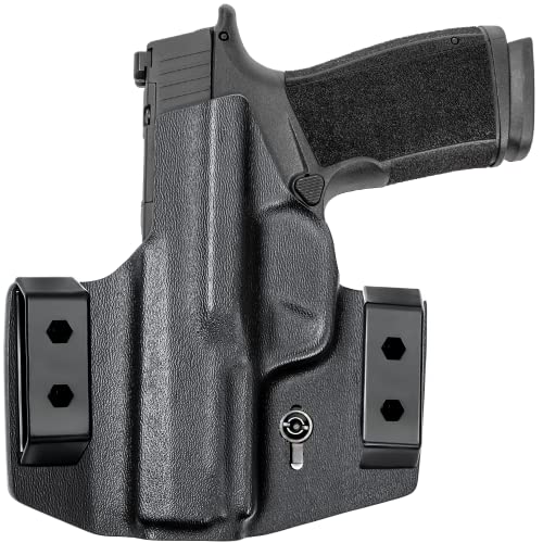 Tulster Black OWB Kydex Holster for Sig Sauer P365 XMACRO with Optic, Outside Waistband Concealed Carry