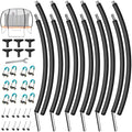 6PCS Trampoline Replacement Poles with Foam Sleeves & Dual Installation Options