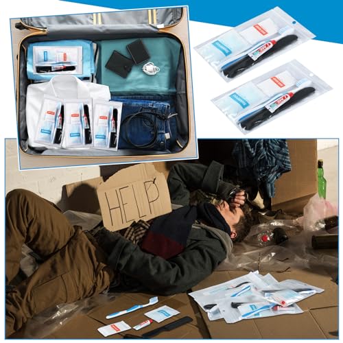 96-Piece Personal Hygiene Kit Bulk Homeless Toiletry Supplies for Cleaning & Sanitation