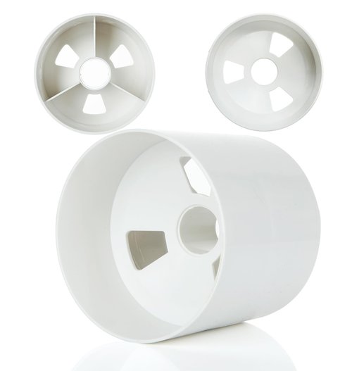 FVIEXE 6PCS Golf Hole Cup 4 Inch Depth, ABS Plastic Putting Cup for Backyard Golf Practice, Ivory White, Fit USGA LPGA PGA Regulations (4 1/4 Inch Outside Diameter)