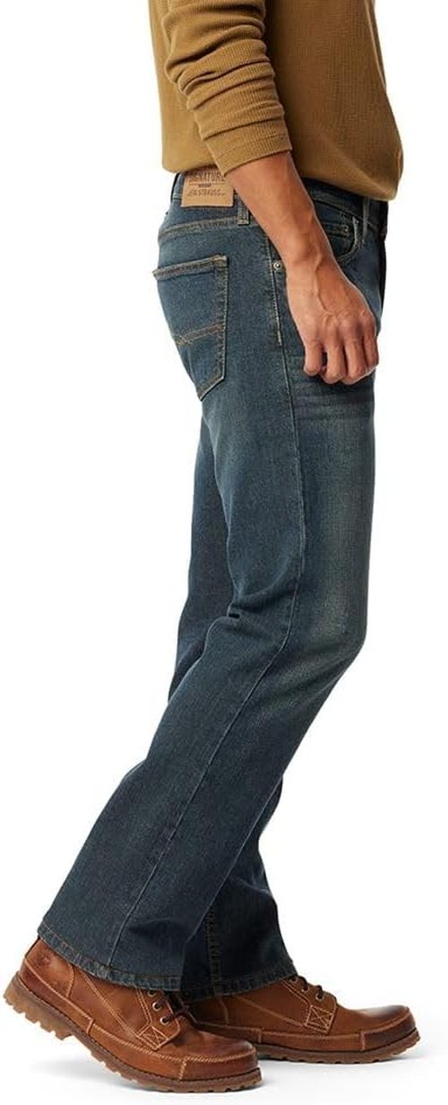 Levi Strauss Signature Gold Men's Straight Fit Jeans - Classic Style | Comfortable Everyday Wear