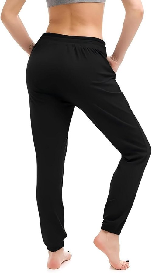 Ludomi Women's Joggers - Comfortable Drawstring Sweatpants with Pockets for Lounging & Workouts