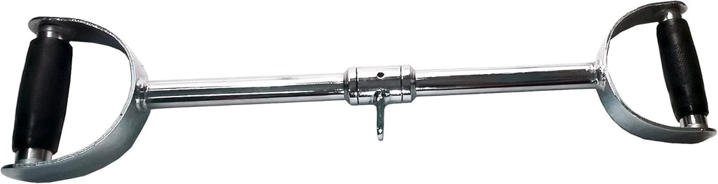 Qibylift Wide Grip Lat Pull Down Bar - V-Shaped Cable Attachment with Rubber Handgrips | Durable & Versatile