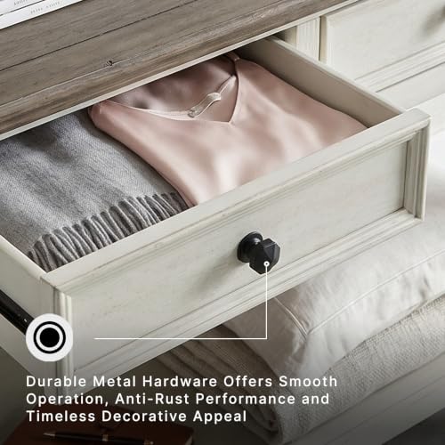 Whitewash Farmhouse Sofa Console Table with Storage - Signature Design by Ashley