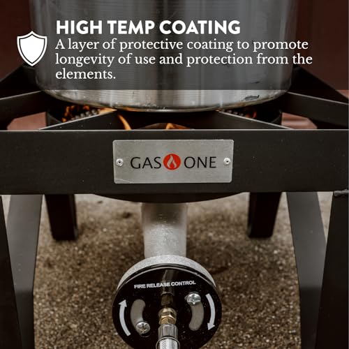GasOne 200K BTU Propane Burner - Heavy-Duty Outdoor Stove for Cooking & Brewing