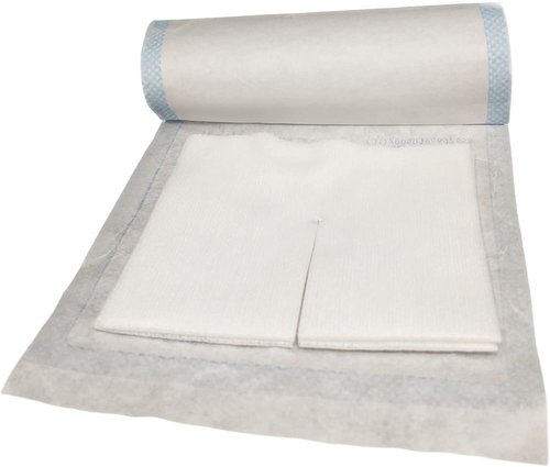 Split Drain Sponge Gauze 2x2 Sterile 6 Ply Pads [Pack of 140] Absorbent Precut 2"X2" Non-Woven Slit Bandage for I.V. Tracheostomy - 2 Boxes of 35 Packs of 2 Pre Cut Bandages + 2 Rolls of Medical Tape