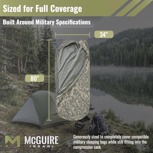 Waterproof Bivy Cover for Modular Sleep Systems – ACU Digital Camo, Wind & Rain Resistant, Outdoor Camping Gear