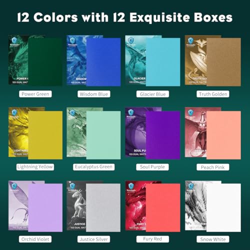 Katomula 1200PCS Dual Matte Card Sleeves in 12 Colors - Standard Size for MTG, PKM, TCG & Game Cards