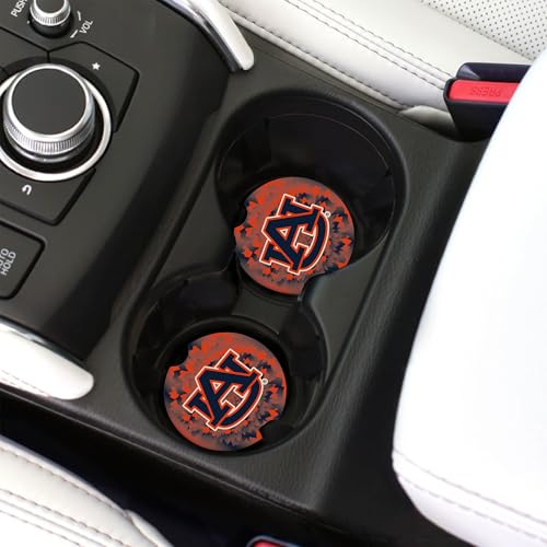 Auburn University Tigers Ceramic Car Coasters Set of 2 - Magnolia Lane