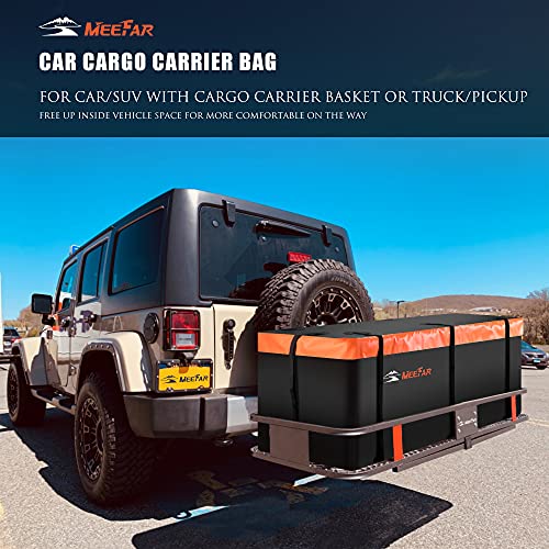 MeeFar Waterproof Hitch Mount Cargo Carrier Bag 16 Cubic Feet - Luggage Rack