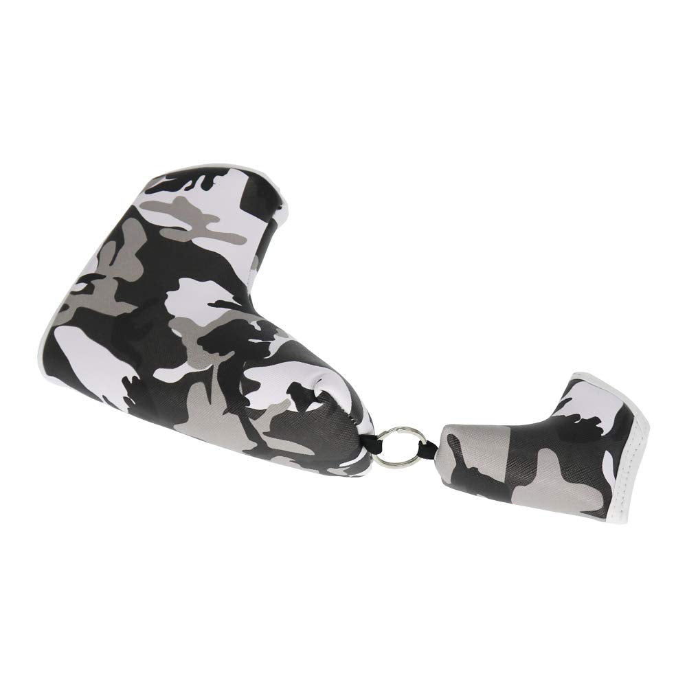SEACLOUD Golf Blade Putter Cover Head Camouflage Pattern Headcover Protection with Magnetic Closure Headcovers Blue