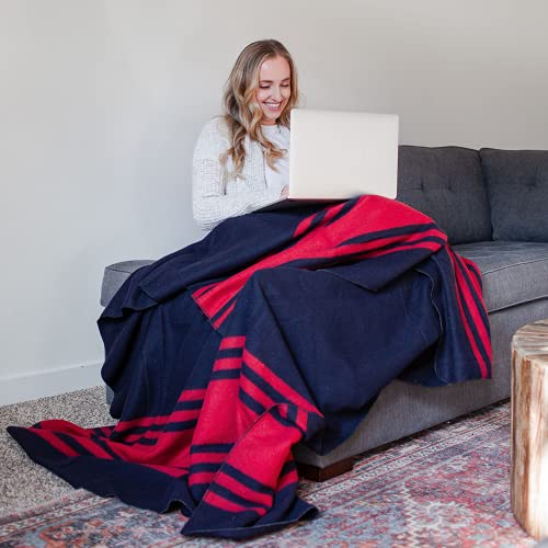 Arcturus Rainier Wool Blanket Lava Canyon Queen - Heavy Warm Bed & Camping