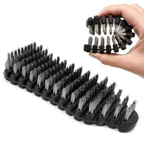 Barbell Cleaning Brush for Weightlifting Bars - Steel Wire & Plastic Handle