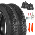 RUHUO 2-Pack 20x4.0 Fat Bike Tires & Inner Tubes Set - Black, Versatile for Mountain & Electric Bikes, Foldable