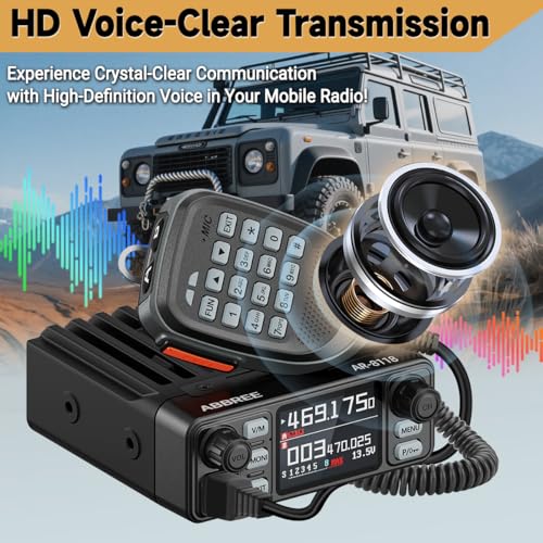 ABBREE GMRS Mobile Radio 25W Long Range Two-Way Repeater NOAA Emergency