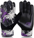 Soccer Goalie Gloves - Youth Football Goalkeeper Gloves with Double Wrist Protection & 4mm Super Grip Palm