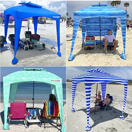 EasyGo Cabana Beach Blue - Portable 6' x 6' Shade for Beach & Outdoors
