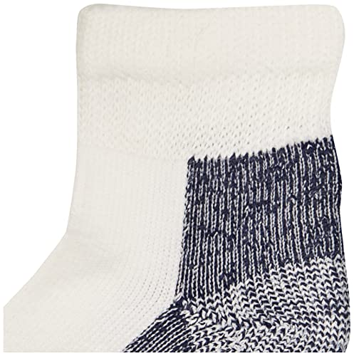Thorlos Running Mini Crew Socks - X-Large White/Navy, 1 Pair