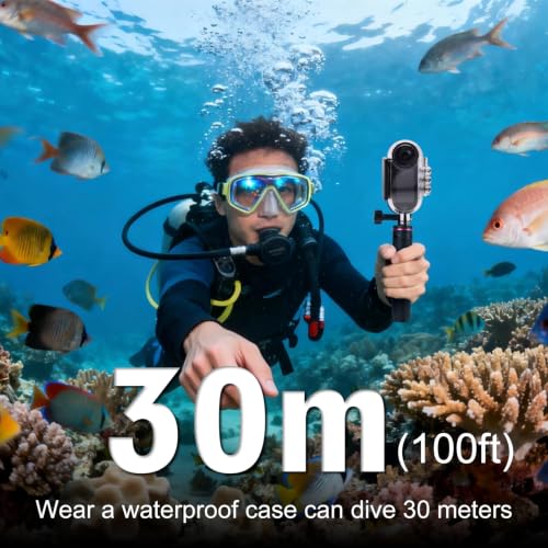 4K Action Camera with Waterproof Case, Wide-Angle POV Body Cam, WiFi