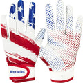 Kids Football Gloves Youth Sticky Grip Receiver Gloves White X-Small Small - Boys Girls Gift