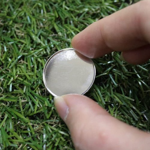 PINMEI Golf Ball Marker Blank Golf Markers Suit for Custom Printing, Pack of 10 (30mm)