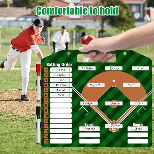 Magnetic Baseball Lineup Board - Double-Sided Coaching & Practice Tool